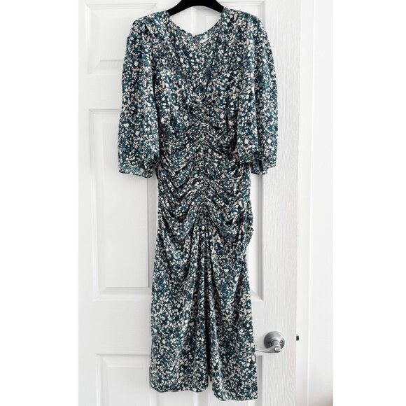 Isabel Marant "Lurner" Dress in Green, sizes 40 (fits like 6 ish) - Picture 2 of 8